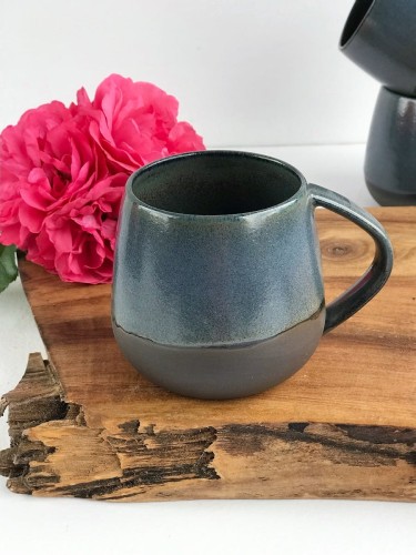 Kubek Beczułka ręcznie robiony szary