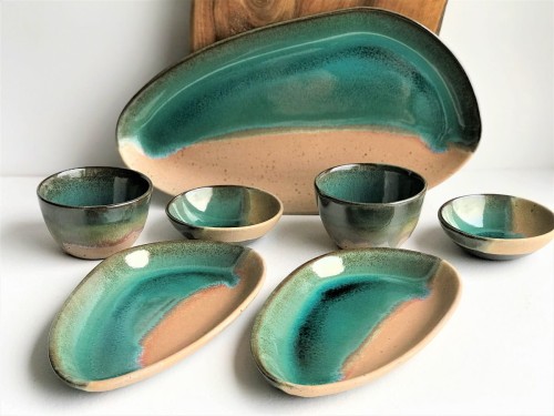 Sushi set dla dwojga z czarkami