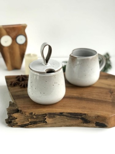 cukiernica i mlecznik w stylu boho