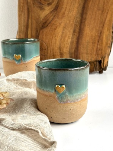 czarka ceramiczna z sercem 200 ml