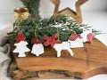 świąteczne zawieszki ceramiczne na choinkę