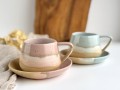 ręcznie robione filiżanki ceramiczne dla dwojga